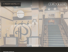 Tablet Screenshot of peeryhotel.com